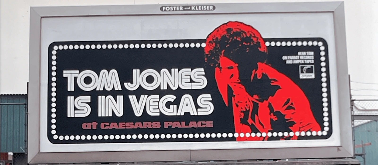 Tom Jones is in Vegas Billboard